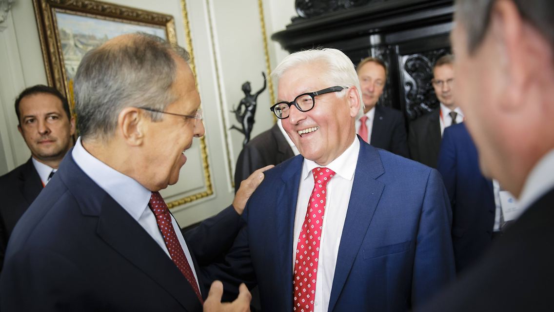 Steinmeier und Lawrow im August 2016 in Jekaterinburg.