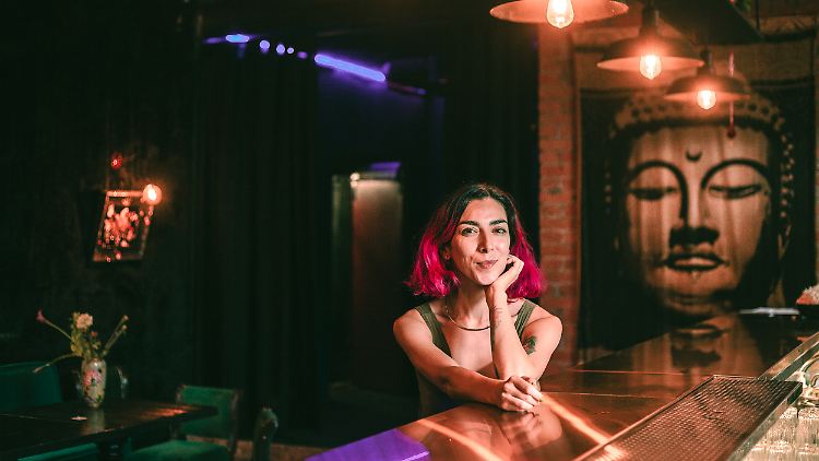 Darya Kryzh im "Squat 17b" im Sommer 2021.