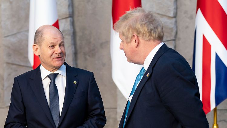 Scholz und Johnson trafen kürzlich bereits auf dem G7-Gipfel aufeinander. 
