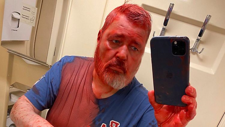 Dieses Foto veröffentliche Muratow direkt nach dem Attentat.