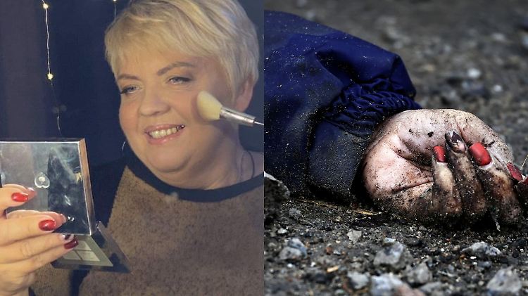 Auf dem linken Foto ist Irina Filkina wenige Tage vor ihrem Tod zu sehen. 