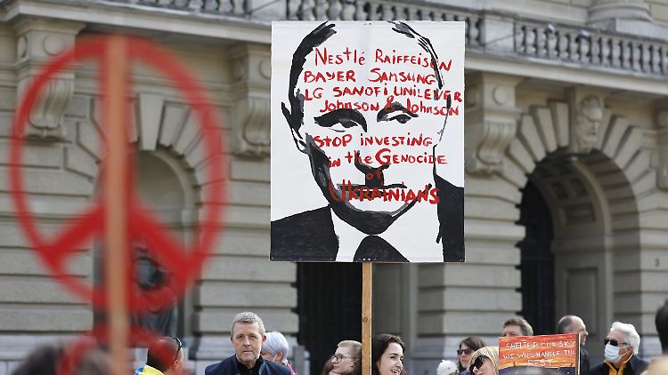 Protest vor dem Bundeshaus in Bern am 19. März.