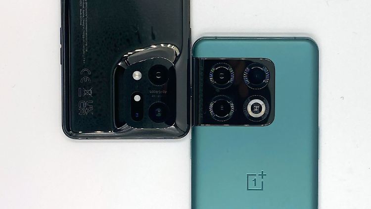 Das Oppo Find X5 Pro und das Oneplus 10 Pro (rechts).