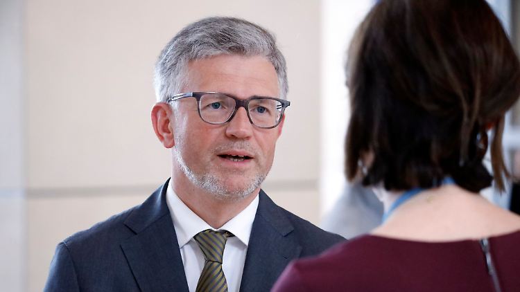 Melnyk im Gespräch mit Außenministerin Baerbock.