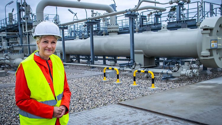 Da hatte sie noch Hoffnung für Nord Stream 2: Besuch der Gas-Anlandestation in Lubmin.