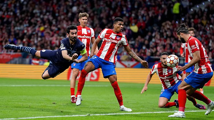Auch für Ilkay Gündogan gab es kein Durchkommen gegen Atlético.