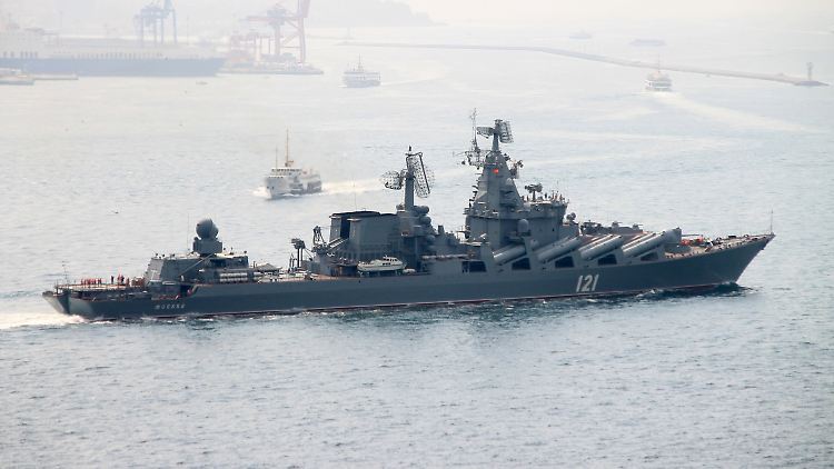 Bei dem Untergang der "Moskwa" handelte es sich um einen der größten materiellen Verluste für die russische Armee.
