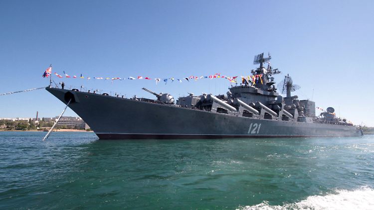Das russische Flagschiff "Moskwa" ist gesunken.