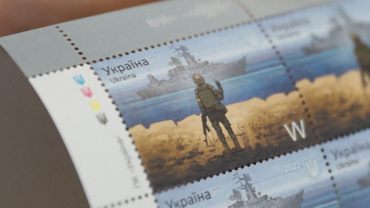 Der ukrainische Grenzschützer Roman Hrybow hatte eine ganz besondere Botschaft für die "Moskwa".