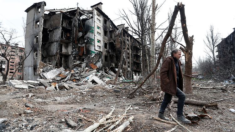 Die humanitäre Lage in dem in weiten Teilen zerstörten Mariupol ist katastrophal.
