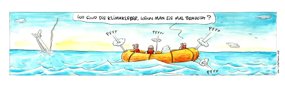 Klimakleber-Schlauchboot