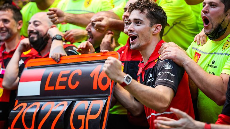 Mit der Freude des WM-Führenden geht es für Leclerc nach Imola.