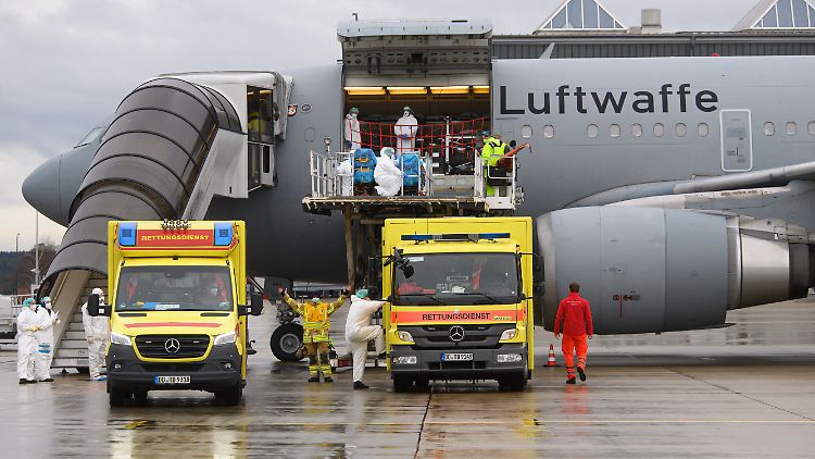 Die Ausstattung des Airbus A310 MedEvac entspricht der von Kliniken.
