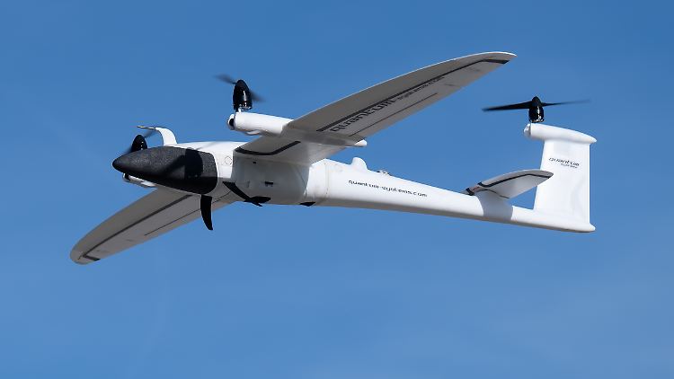 Die Vector-Drohne kann bis zu zwei Stunden in der Luft bleiben. 