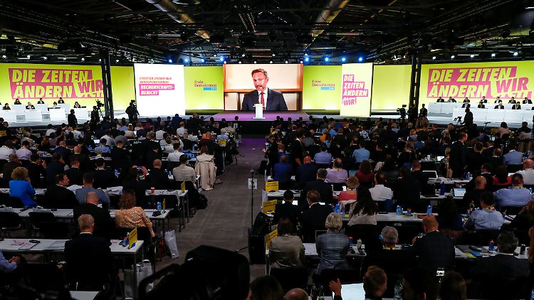 Wer durch die Reihen der FDP blickt, sieht vor allem Männer.