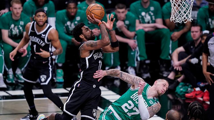 Kyrie Irving erzielte diesmal nur 16 Punkte gegen die Boston Celtics.