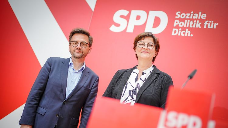 Die SPD hat kein Putin-Problem, meinen Partei-Chefin Saskia Esken und Thomas Kutschaty, SPD-Landesvorsitzender in Nordrhein-Westfalen und Spitzenkandidat für die Landtagswahl.