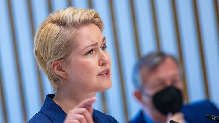 Regiert seit Ende 2021 zusammen mit der Linken in Mecklenburg-Vorpommern: SPD-Politikerin Manuela Schwesig.