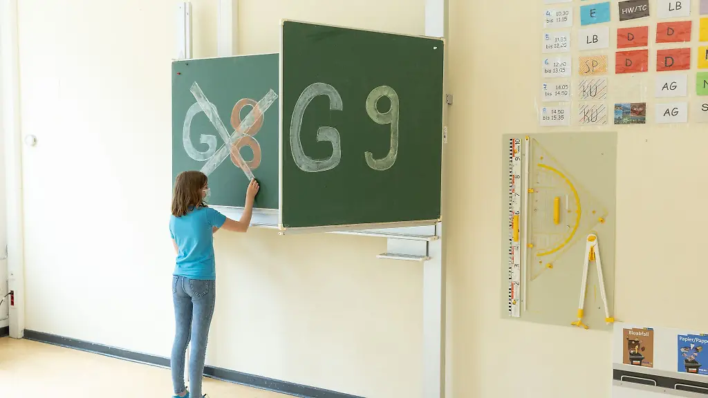 In-den-Gymnasien-laufen-die-Vorbereitungen-auf-Hochtouren-fuer-die-letzte-Ausbaustufe-der-Rueckkehr-zum-neunjaehrigen-Bildungsgang