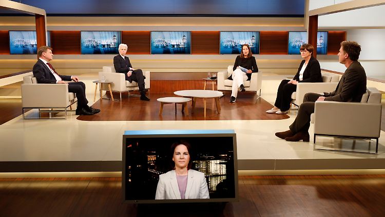 Baerbock wurde bei Anne Will zugeschaltet, zu Gast waren auch Saskia Esken und Marie-Agnes Strack-Zimmermann.