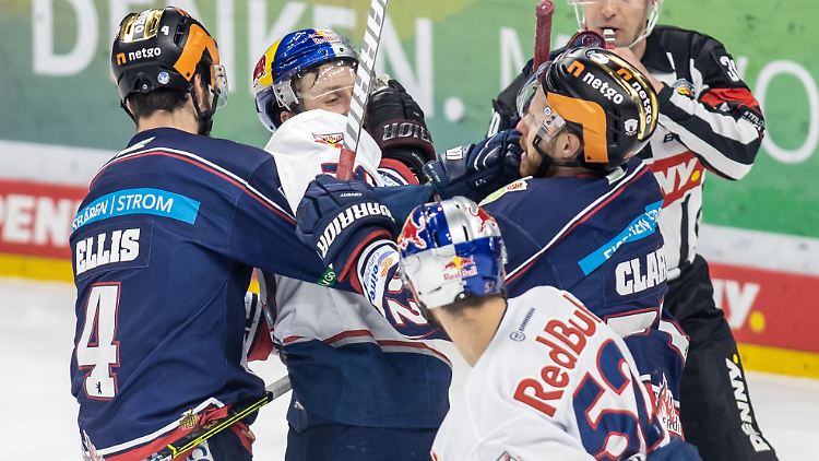 Umkämpft bis zum Schluss: Zwischen den Eisbären und Red Bull geht es weiter eng zu.