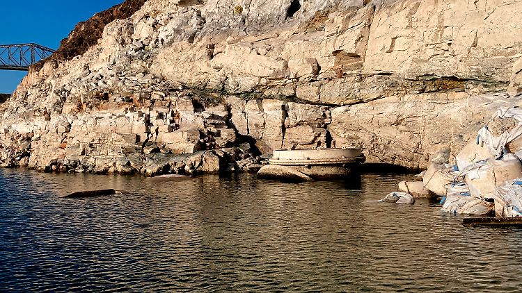 Der Wasserstand des Lake Mead ist kräftig gesunken.
