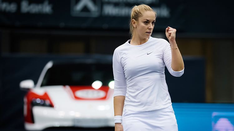 Sabine Lisicki bei ihrem letzten Auftritt auf der großen Tennisbühne: 2020 in Linz.