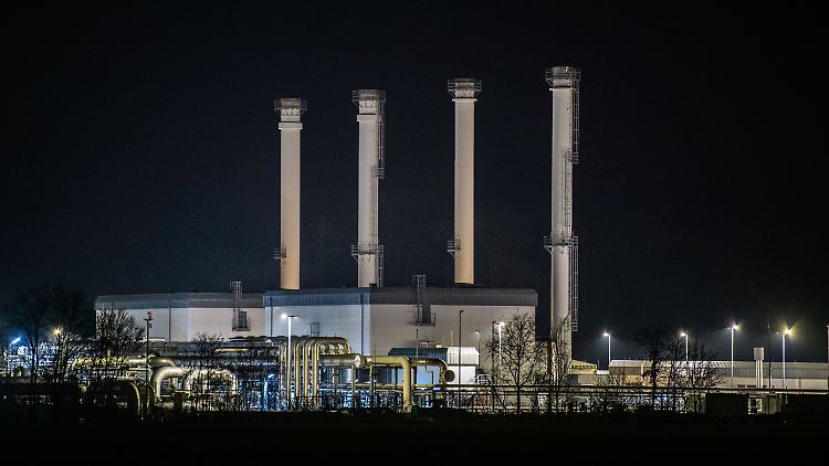 Der Gasspeicher Rehden in Niedersachsen ist kaum gefüllt.