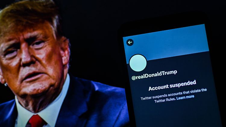 Kann seit Januar 2021 nicht mehr twittern: Donald Trump.