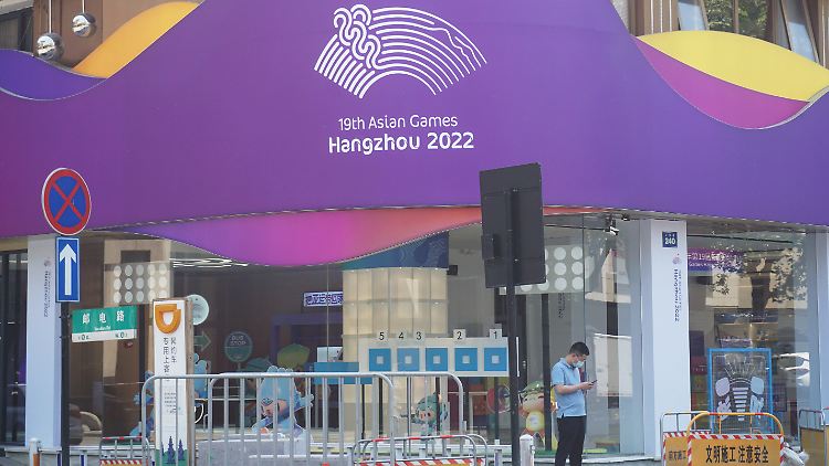 Rund 10.000 Sportler sollten zu den Asien-Spielen nach Hangzhou reisen. 