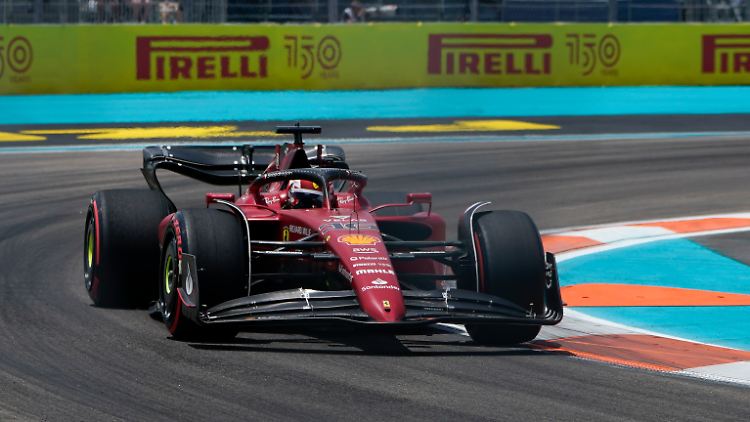 Charles Leclerc drehte die bislang schnellste Runde in Miami.
