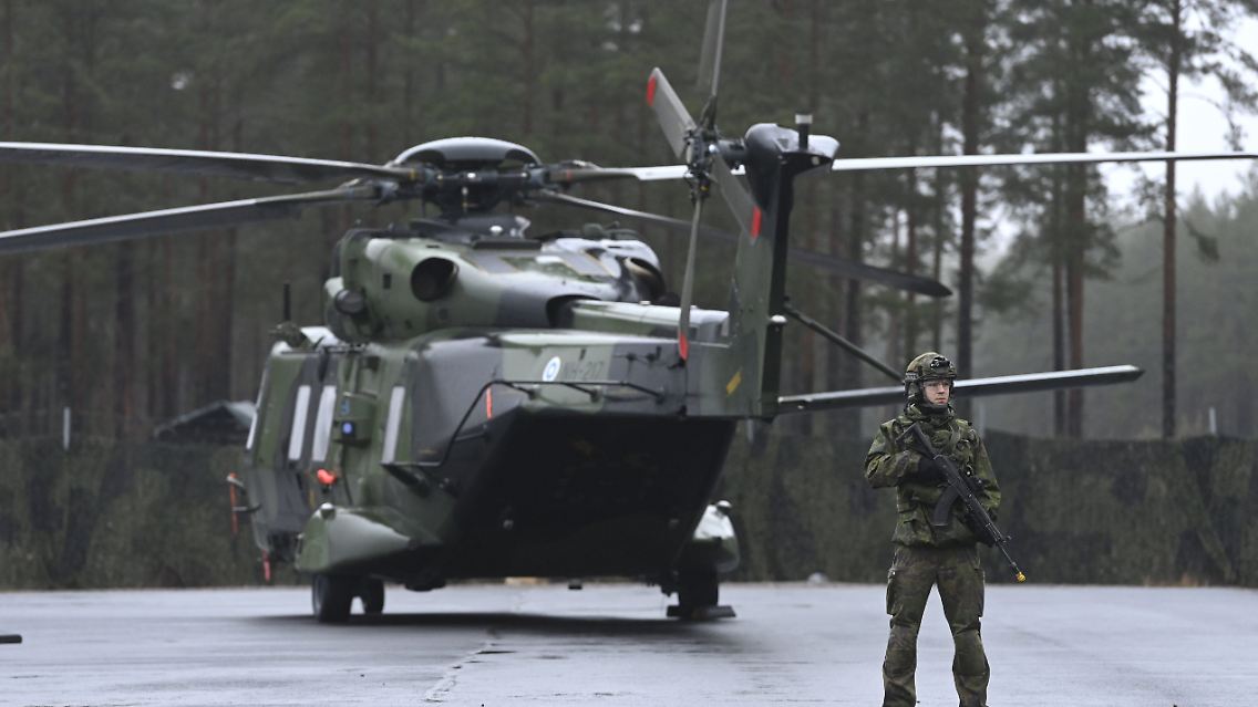 Ein NH90 der der Finnischen Internationalen Bereitschaftstruppe.