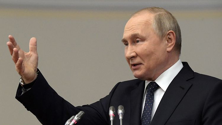 Der russische Präsident Putin Ende April.