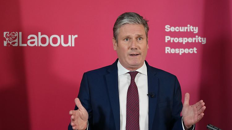 Hat in der "Partygate"-Affäre den Rücktritt Johnsons gefordert: Keir Starmer.