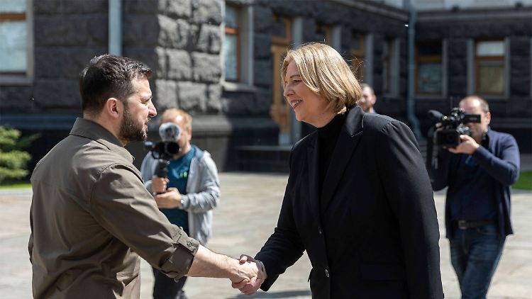 Bas traf auch den ukrainischen Präsidenten Selenskyj in Kiew.