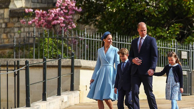 Auch Charlotte und George, hier mit ihren Eltern Kate und William, werden beim Thronjubiläum zugegen sein.