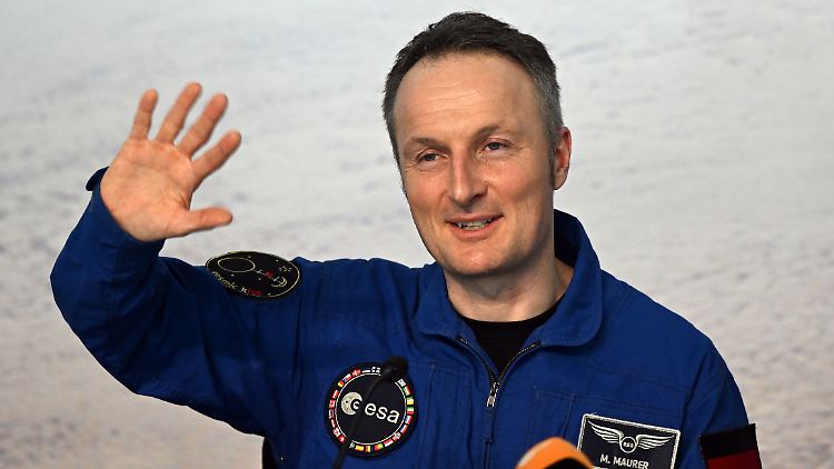 Kam kaum zu seiner Arbeit, als Weltraumtouristen die ISS besuchten: der deutsche Astronaut Matthias Maurer.