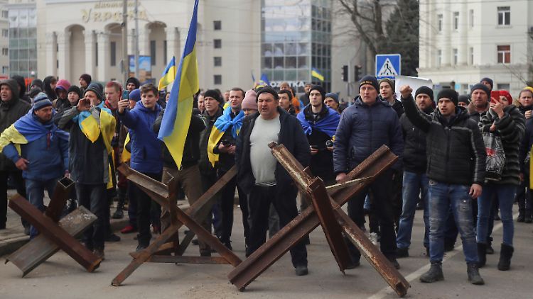 Der Widerstand in der Stadt Cherson war lange sehr groß, bald könnte der gleichnamige Bezirk vollständig zu Russland gehören. 