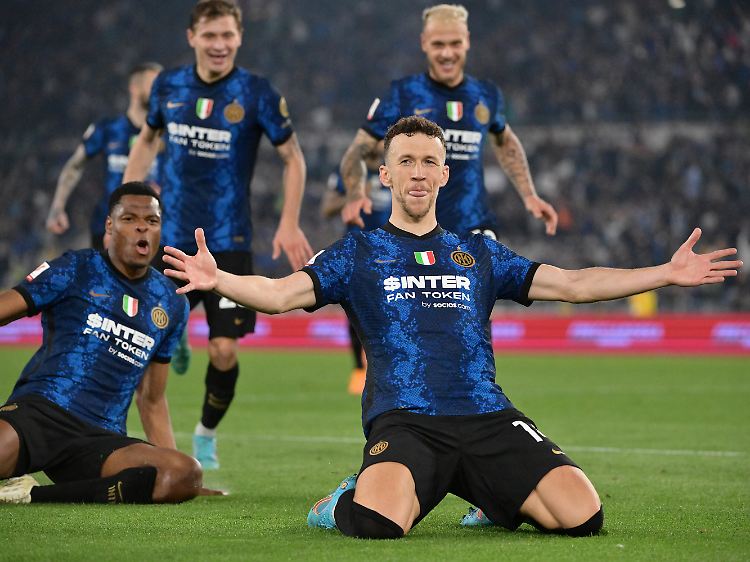 Ivan der Glückliche: Matchwinner Perisic sicherte Inters Pokaltriumph mit einem späten Doppelpack.