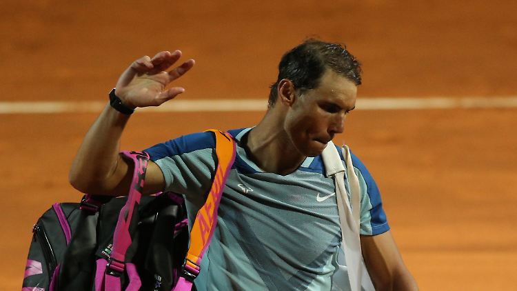 Rafael Nadal verlor unter Schmerzen.
