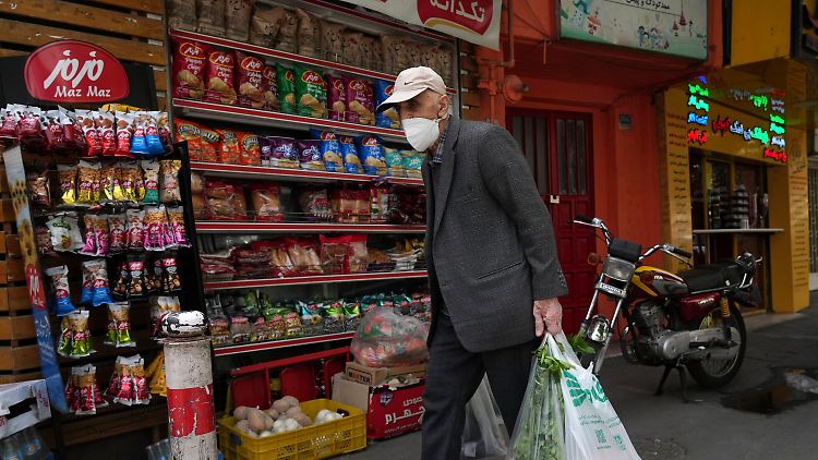 Lebensmittelgeschäft in Teheran 