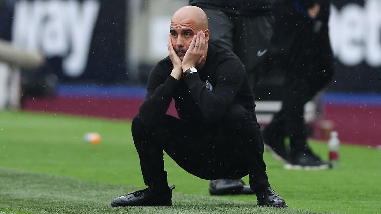 Pep Guardiola muss weiter um die Titelverteidigung bangen.