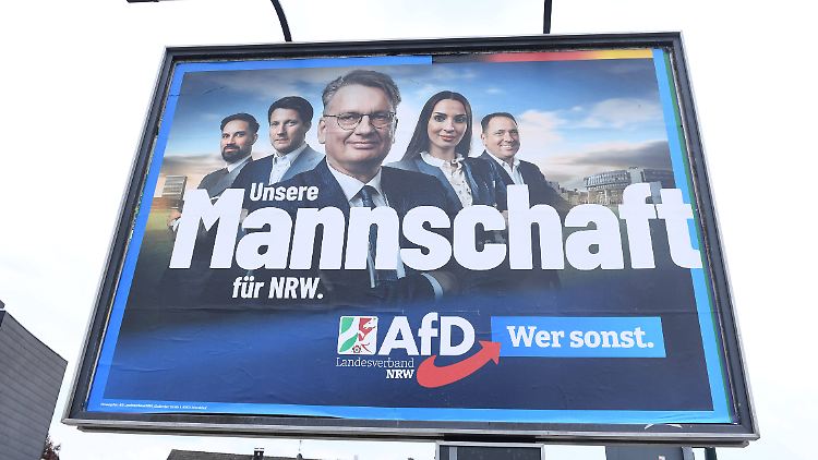 So richtig hat die Mannschaft nicht überzeugt. Der AfD gelingt in NRW gerade so der Wiederzug.