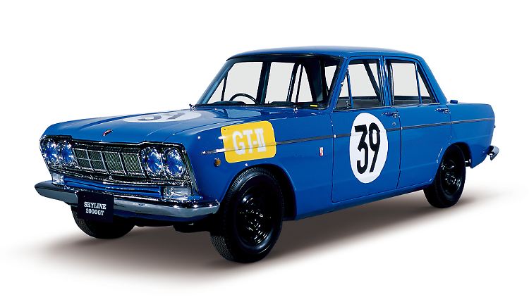Am 3. Mai 1964 geht der Skyline 2000 GT beim 2. Japan-Grand Prix für GT-Autos in Suzuka von der Pole-Position an den Start.