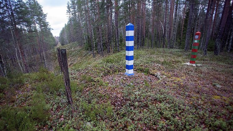 So sieht die Grenze zwischen Finnland und Russland an vielen Stellen aus. Kaum gesichert, lediglich einzelne Grenzpfähle weisen den Weg.