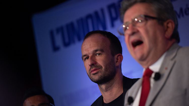 Die Linkspopulisten um Jean-Luc Mélenchon (r) kommen besonders bei jungen Franzosen gut an.