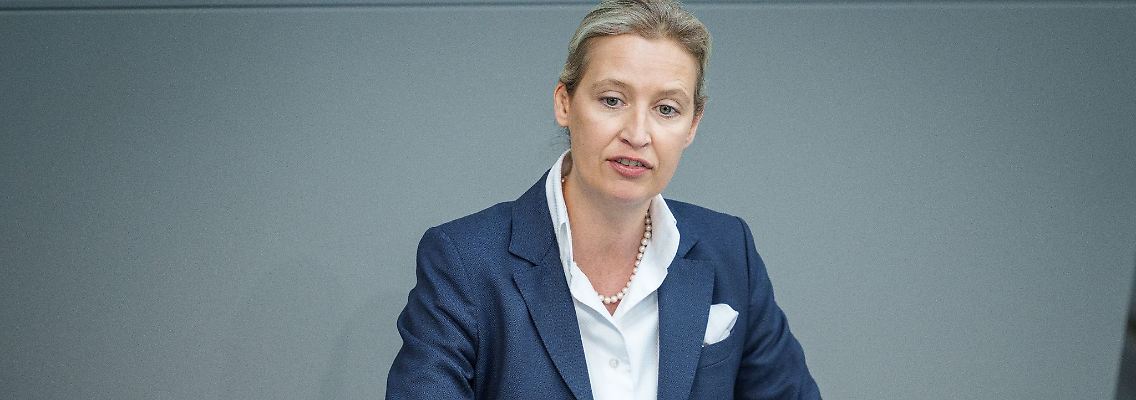 Alice Weidel, Fraktionsvorsitzende der AfD.