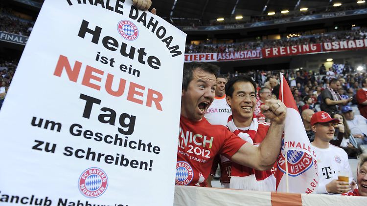Vor dem Finale Dahoam waren die Bayern-Fans noch optimistisch.