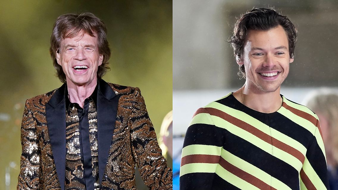 Tragen beide eher nichts von der Stange: Mick Jagger (links) und Harry Styles.