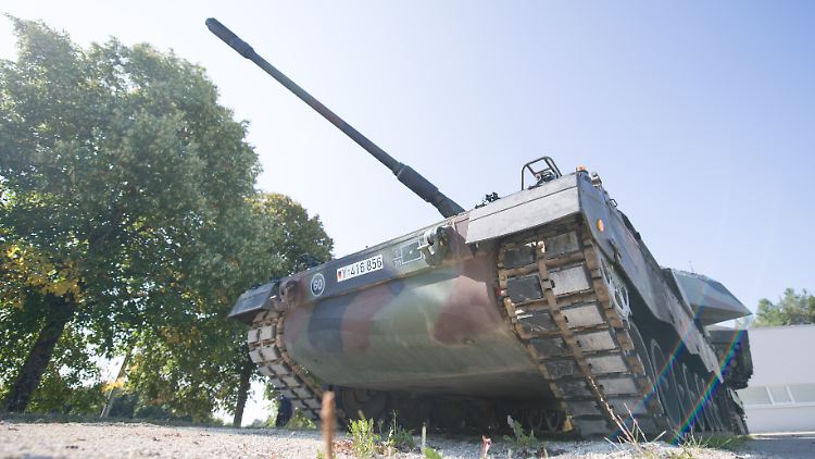 Eine Panzerhaubitze 2000: Das Standardgeschütz der Bundeswehr. 
